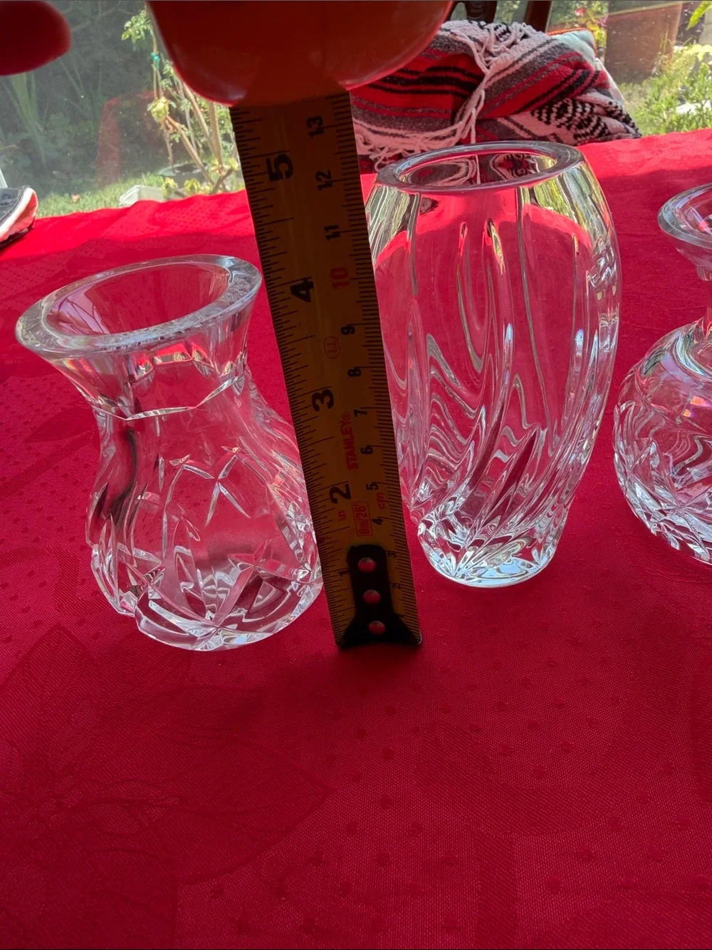 Set of 4 vintage Waterford small vases
